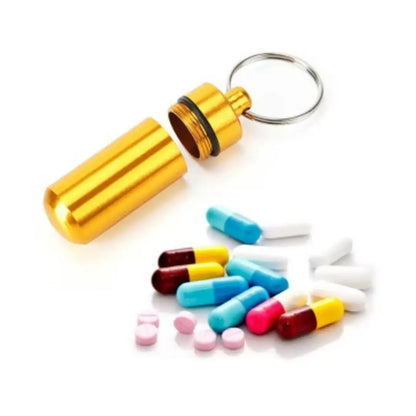 3PCS Mini Portable Travel Pill Box All-In-One Carrying Easily Clean Refill Pills Prevent Falling Out Pill Storage Container