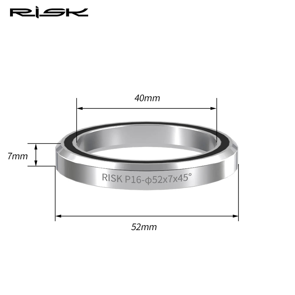 RISK Bike Headset Bearings 41/41.8/47/49/52mm MTB Road Bicycle Headset Bearing Repair Steel Parts Bike Accessories