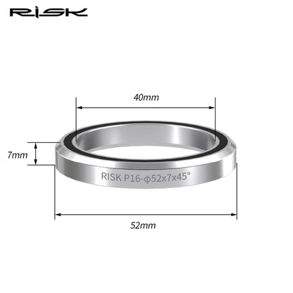 RISK Bike Headset Bearings 41/41.8/47/49/52mm MTB Road Bicycle Headset Bearing Repair Steel Parts Bike Accessories
