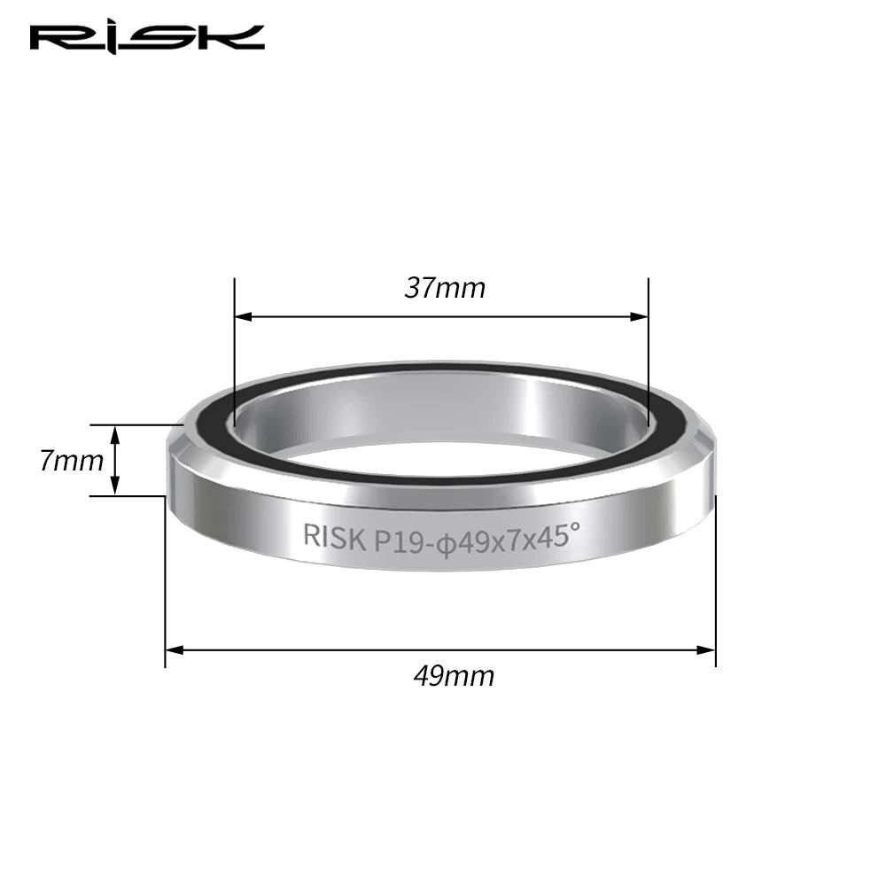 RISK Bike Headset Bearings 41/41.8/47/49/52mm MTB Road Bicycle Headset Bearing Repair Steel Parts Bike Accessories