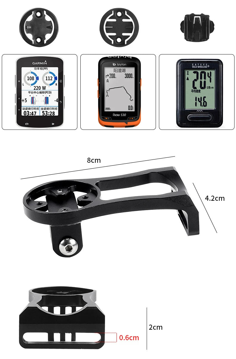Bicycle Computer Camera Holder Aluminum Alloy Bike Handlebar Mount Equipment Mountain Road Cycling Bracket for Garmin RR7322