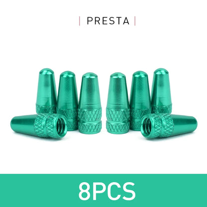 4/8pcs Aluminum Alloy Bicycle Tire FV Valve Cap MTB Road Bike Covered Protector Road MTB Tyre Dustproof Bike Presta Valve