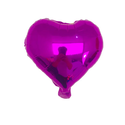 10pcs 10inch heart love aluminum foil balloon baby shower child birthday party wedding  decor supplies air balloons Globos