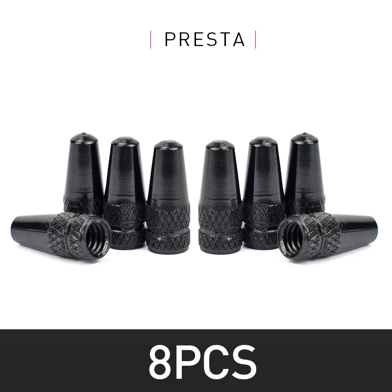 4/8pcs Aluminum Alloy Bicycle Tire FV Valve Cap MTB Road Bike Covered Protector Road MTB Tyre Dustproof Bike Presta Valve