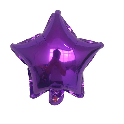 10pcs/Lot 10 Inch Five-pointed Star Foil Balloon Baby Shower Wedding Children's Birthday Party Decorations Kids Balloons Globos