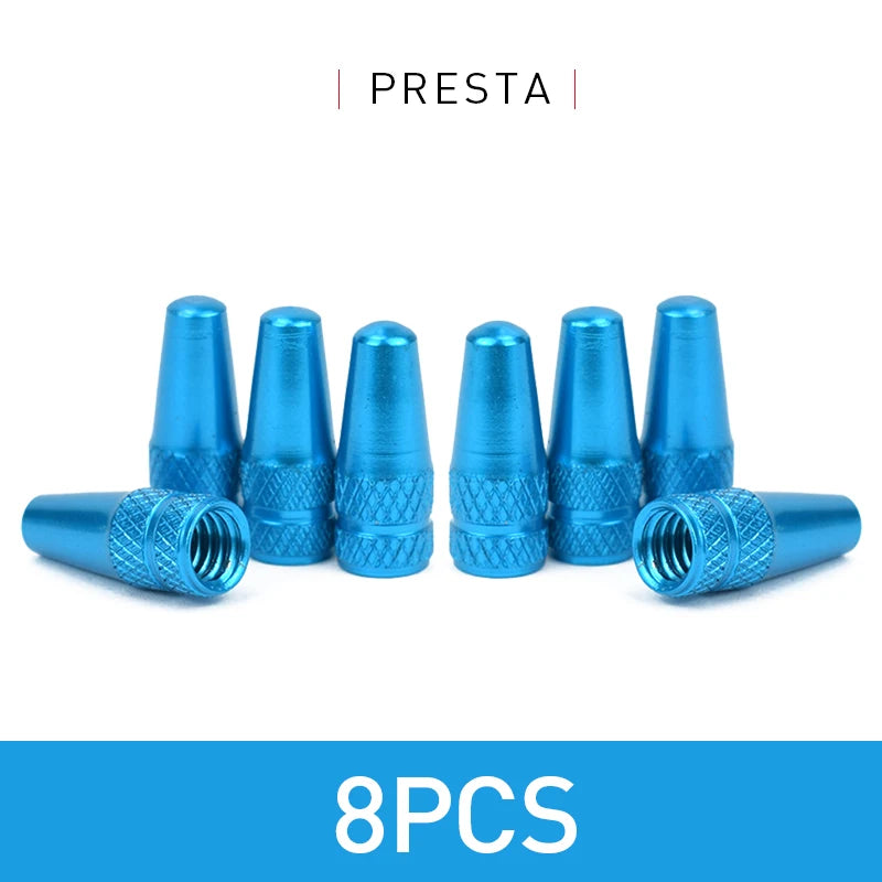 4/8pcs Aluminum Alloy Bicycle Tire FV Valve Cap MTB Road Bike Covered Protector Road MTB Tyre Dustproof Bike Presta Valve
