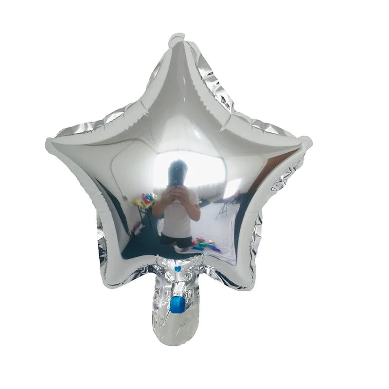 10pcs/Lot 10 Inch Five-pointed Star Foil Balloon Baby Shower Wedding Children's Birthday Party Decorations Kids Balloons Globos