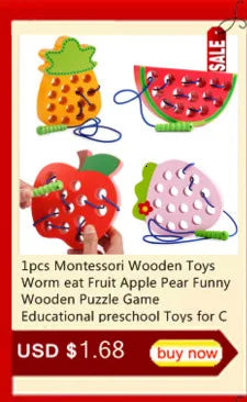 15*11cm 3D Puzzle Cartoon Animals Wood Puzzle Kids Cognitive Jigsaw Puzzle Baby Wooden Toys Educational Toys for Children