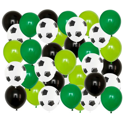 40pcs 12 inch Thicken Soccer Balls Football Latex Balloons Birthday Party Decoration Kids Children's Toys Football Theme Party