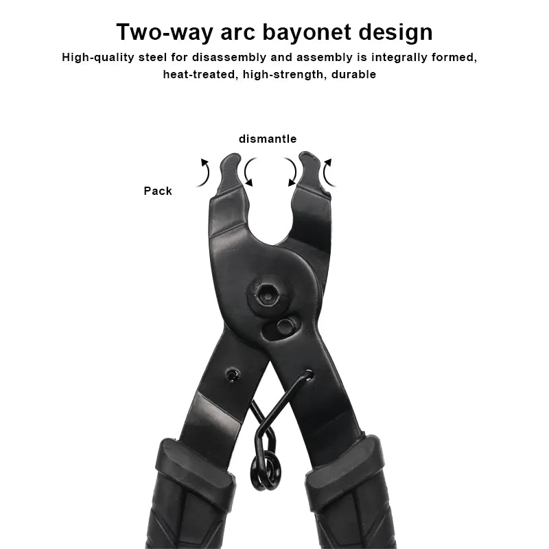 Bicycle Link Chain Buckle Pliers Road Bike Link Remover Clamp Quick Release Link Removal Repair Tool MTB Magic Button Clamp Tool