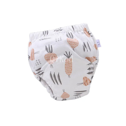 Baby Infant Toddler Waterproof Training Pants Cotton Changing Nappy Cloth Diaper Panties Gifts Reusable Washable 6 Layers Crotch