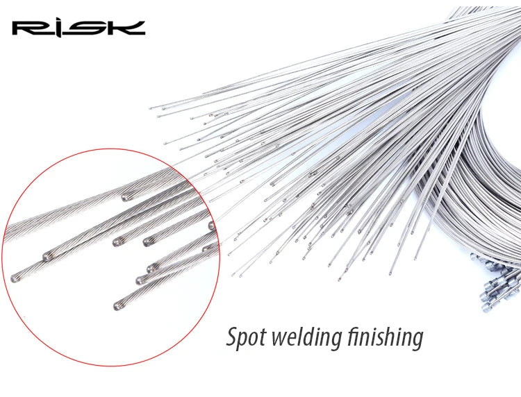 5pcs RISK RC127 Stainless Steel MTB Mountain Road Bicycle Bike Derailleur Shift Brake Inner Cable Line Wire 2100mm 1550mm 1700mm