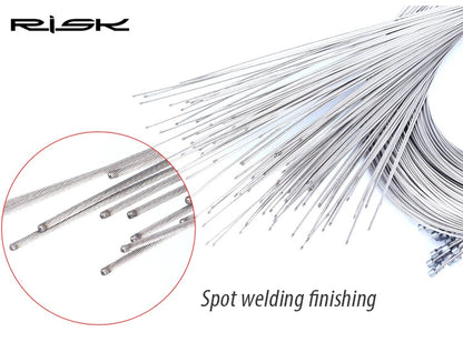 5pcs RISK RC127 Stainless Steel MTB Mountain Road Bicycle Bike Derailleur Shift Brake Inner Cable Line Wire 2100mm 1550mm 1700mm