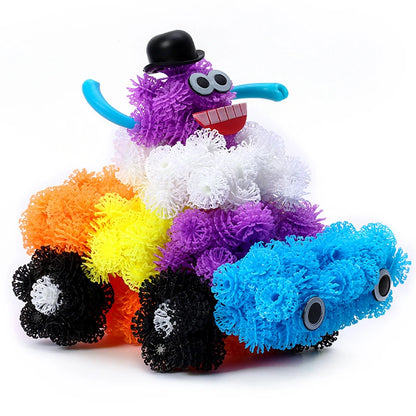 400pcs Thorn Ball 3D Model Construction Building Blocks Magic Puffer Ball DIY Assembling Toys for Children Gifts