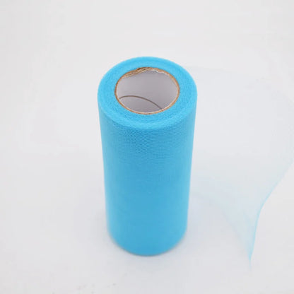 25Yards/Lot 6inch Tissue Tulle Roll Wedding Decoration Tutu Spool Craft Birthday Party Baby Shower Wedding Decor Supplies