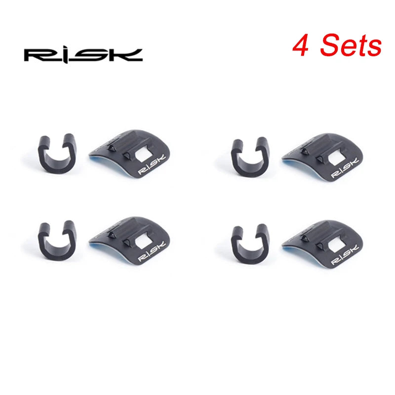 RISK Bicycle Cables Housing Bike Oil Tube Fixed Clips C Shape Shift Brake Guide Cable Tube Fixed Clamp Frame Buckle