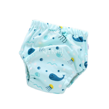 Baby Infant Toddler Waterproof Training Pants Cotton Changing Nappy Cloth Diaper Panties Gifts Reusable Washable 6 Layers Crotch