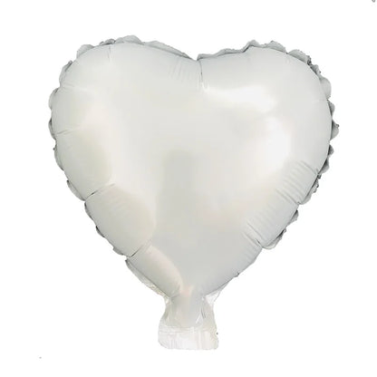10pcs 10inch heart love aluminum foil balloon baby shower child birthday party wedding  decor supplies air balloons Globos
