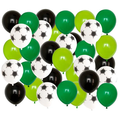 40pcs 12 inch Thicken Soccer Balls Football Latex Balloons Birthday Party Decoration Kids Children's Toys Football Theme Party