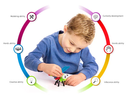 400pcs Thorn Ball 3D Model Construction Building Blocks Magic Puffer Ball DIY Assembling Toys for Children Gifts
