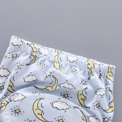 Baby Infant Toddler Waterproof Training Pants Cotton Changing Nappy Cloth Diaper Panties Gifts Reusable Washable 6 Layers Crotch