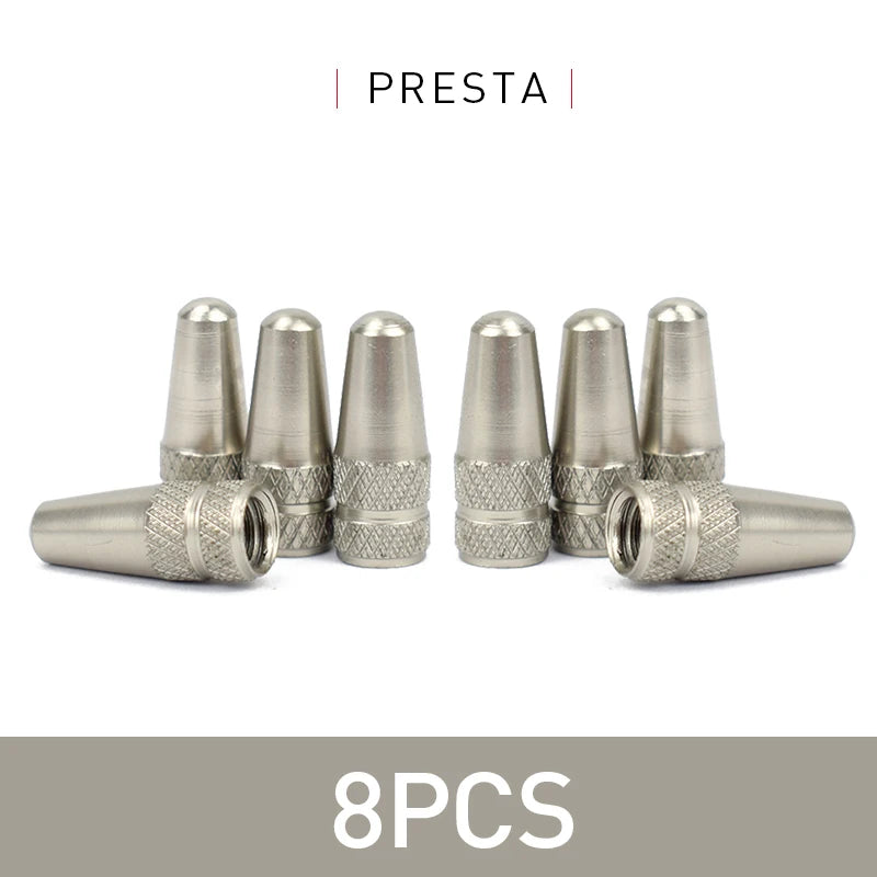 4/8pcs Aluminum Alloy Bicycle Tire FV Valve Cap MTB Road Bike Covered Protector Road MTB Tyre Dustproof Bike Presta Valve