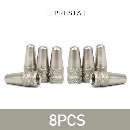 4/8pcs Aluminum Alloy Bicycle Tire FV Valve Cap MTB Road Bike Covered Protector Road MTB Tyre Dustproof Bike Presta Valve