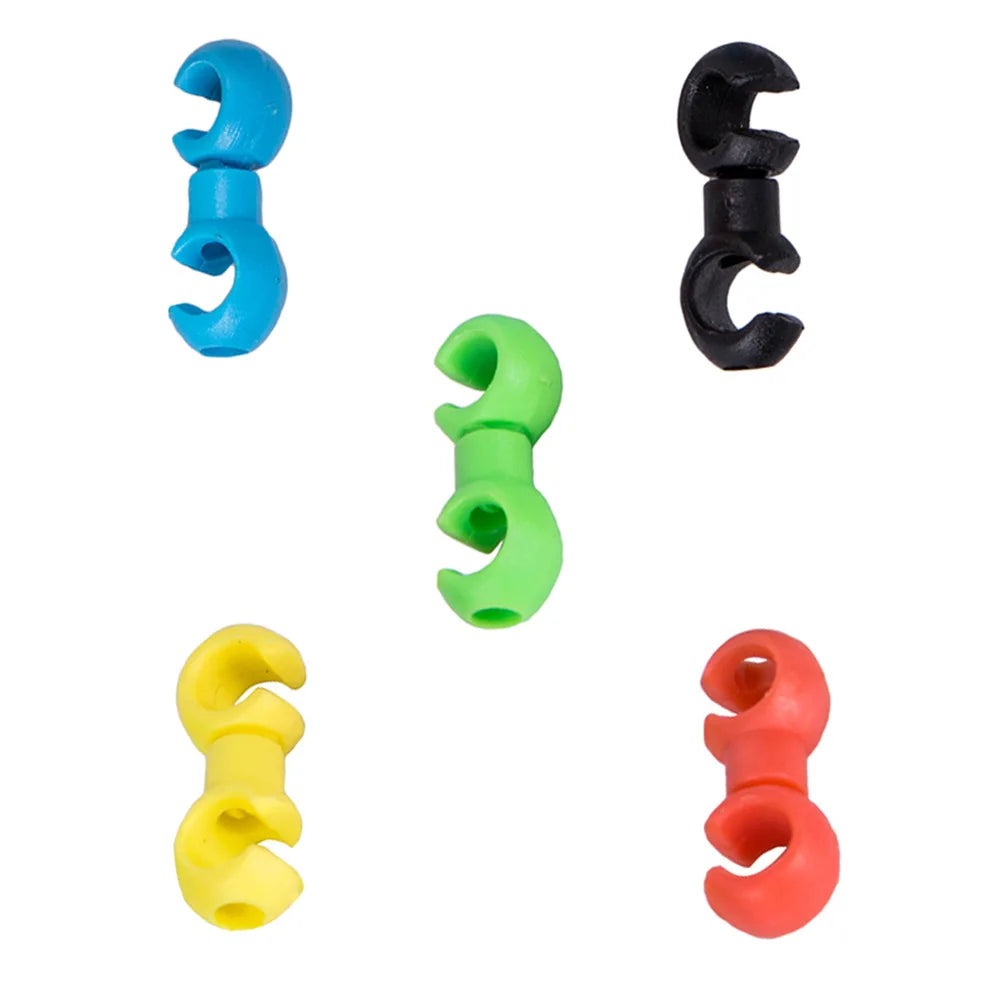 10PCS Mountain bike bicycle accessories handcuff type hub buckle storage device shift line pipe brake hose S buckle