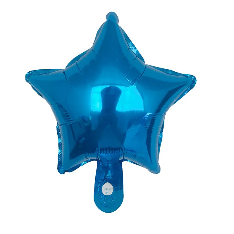 10pcs/Lot 10 Inch Five-pointed Star Foil Balloon Baby Shower Wedding Children's Birthday Party Decorations Kids Balloons Globos
