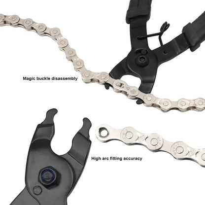 Bicycle Link Chain Buckle Pliers Road Bike Link Remover Clamp Quick Release Link Removal Repair Tool MTB Magic Button Clamp Tool