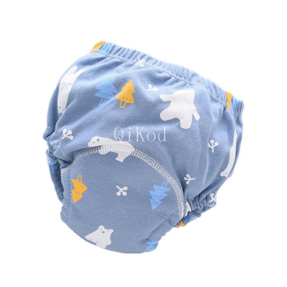 Baby Infant Toddler Waterproof Training Pants Cotton Changing Nappy Cloth Diaper Panties Gifts Reusable Washable 6 Layers Crotch