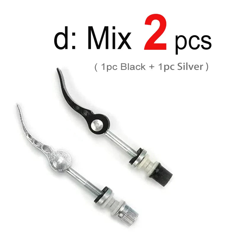 1/2/6pcs M6 x65mm Bicycle Quick Release Aluminum Seatpost Clamp Bike Seat Post Tube Clamp  Lock Nut Saddle for Road MTB Bike