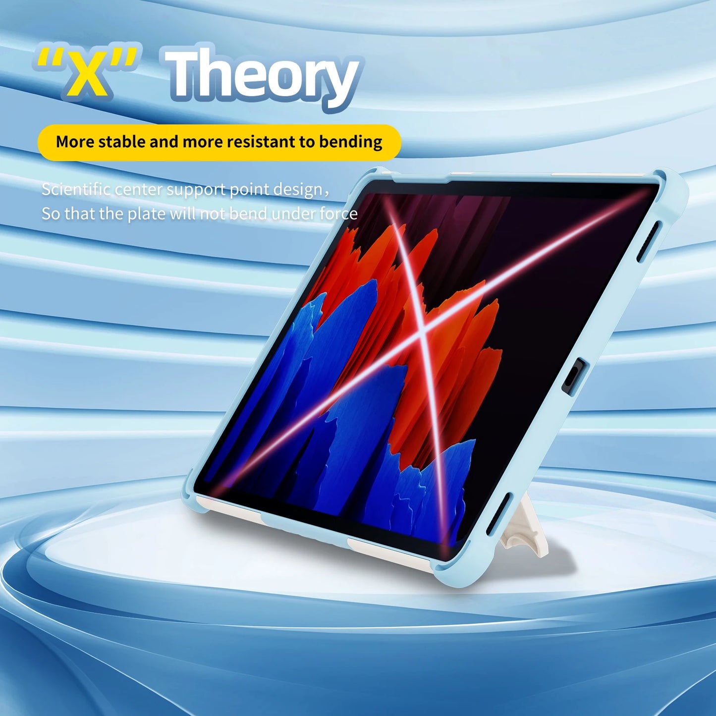 Funda Tablet Cover for Samsung Galaxy Tab S7 S8 S9 11inch Rotation Stand Case for Galaxy Tab S7FE S7+ S8+ S9Plus 12.4inch Case