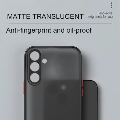 A 55 35 25 15 24 Matte Hard Case For Samsung Galaxy A55 A35 A25 A15 A24 A14 A54 A34 A05s 4g 5g Silicone Frosted Back Cover 34 54