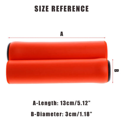 1 Pair Silicone Cycling Bicycle Grips Outdoor MTB Mountain Bike Handlebar