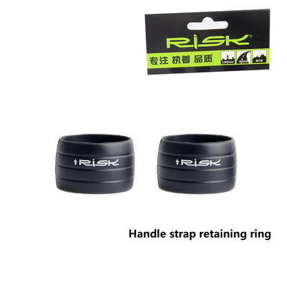 2pcs Silicone Anti-skip Bicycle Handlebar Tape plug Fixed Ring Road Bike Shift Handle Protection Cover Non-Slip Cycling Accessor