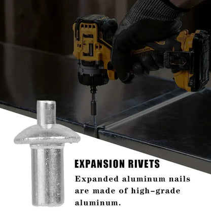 100x Hammer Drive expansion Rivets Percussion Expansion Aluminum nail Head Piercing Knock Type Small tapping screws Fasteners
