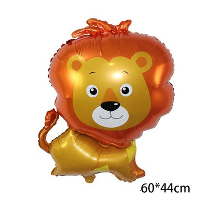 Cartoon Animal Rabbit Deer Foil Balloon Kids Gifts Birthday Party Jungle Animal Theme Decoration Squirrel Fox Bear Helium Globos