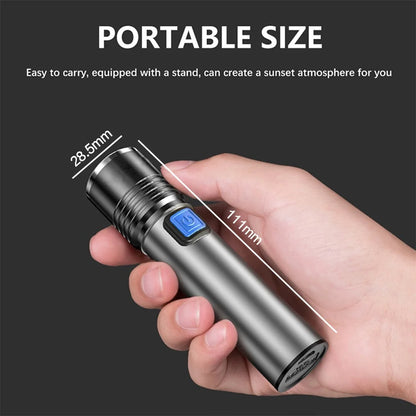 Mini Keychain Lamp Keychain Pocket Torch USB Rechargeable LED Light Flashlight Lamp Waterproof Keychain Light 1PC