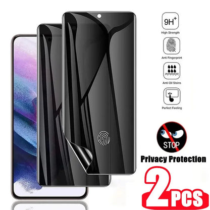 2PCS Privacy Anti-Peep Hydrogel Protective Film For Samsung Galaxy S21 FE S22 S23 S24 Ultra Plus Note 10 20 Screen Protector