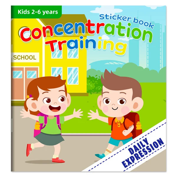 Children's Sticker Book Early Education Cartoon Animal Cognitive Puzzle Sticker Toys Educational Montessori Toys for Kids 3-6
