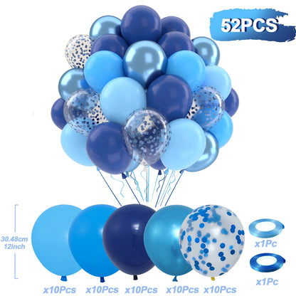 31/36/37/51/101Pcs Metallic Balloons Pearl Latex Balloon Gold Confetti Balloons for Birthday Weddings Baby Shower Party Decor