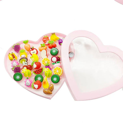 30pcs/Lot Wholesale Child Open Design Resin Candy Flower Finger Rings Plastic Pink Kid Ring Children Party Gifts Birthday Girls