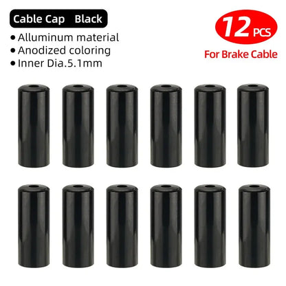 5mm Alloy Bicycle Brake Cable End Cap Housing Ferrules 4mm MTB Road Bike Derailleur Shifter Line End Crimps