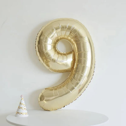 40 Inch Big Foil Birthday Balloons Helium Number Balloon 0-9 Happy Birthday Wedding Party Decorations Shower Large Figures Globo