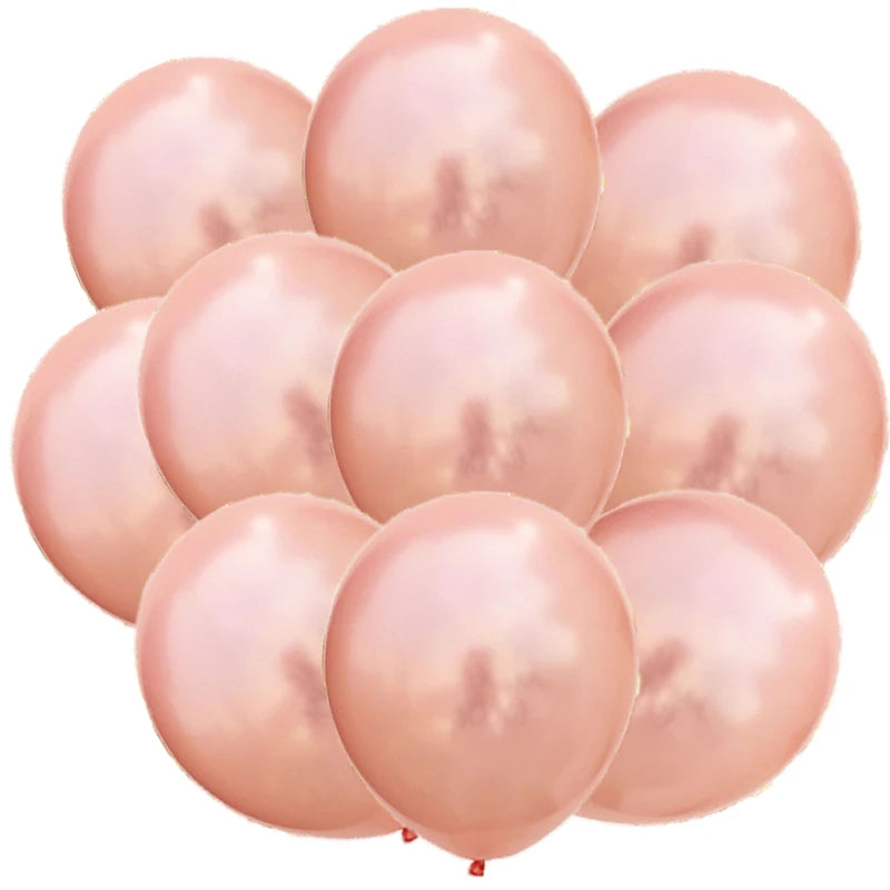 12inch 10pcs Mix Blue Rose Gold Confetti Latex Balloon colorful Baby Shower Wedding Birthday Party Decor Clear Balloons kids toy