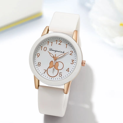 Casual Women Sport Cartoon Silicone Quartz Student Watch