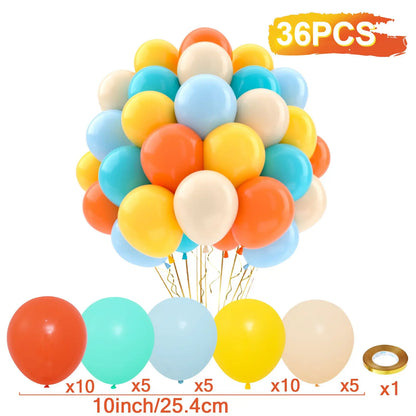 31/36/37/51/101Pcs Metallic Balloons Pearl Latex Balloon Gold Confetti Balloons for Birthday Weddings Baby Shower Party Decor