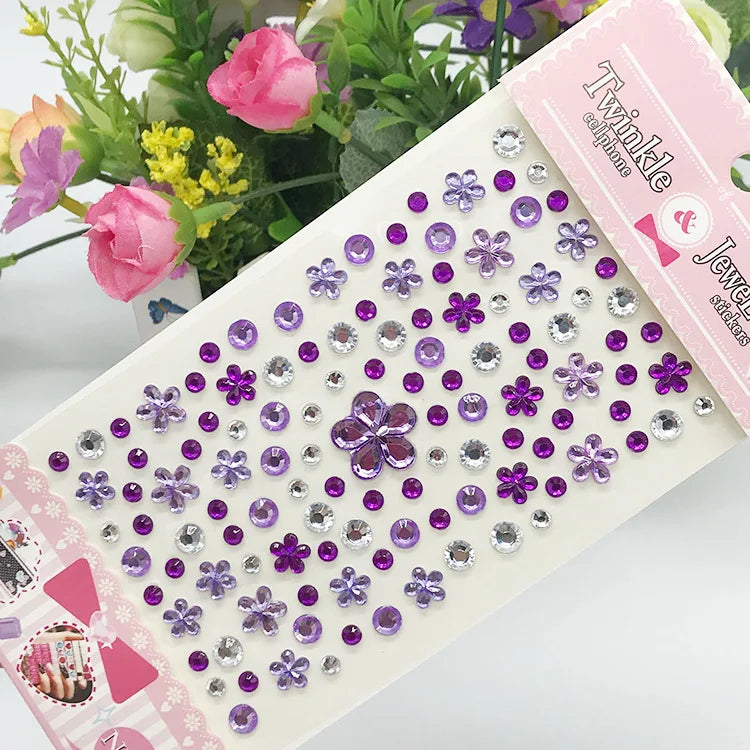 Glitter Face Stickers for Children Rhinestones for Eyes Face Diamonds Bright Stickers Festival Makeup Jewels Stickers ZS006