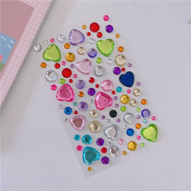 Glitter Face Stickers for Children Rhinestones for Eyes Face Diamonds Bright Stickers Festival Makeup Jewels Stickers ZS006